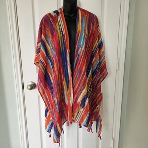 It's Pink Multicolor Stripe Kimono